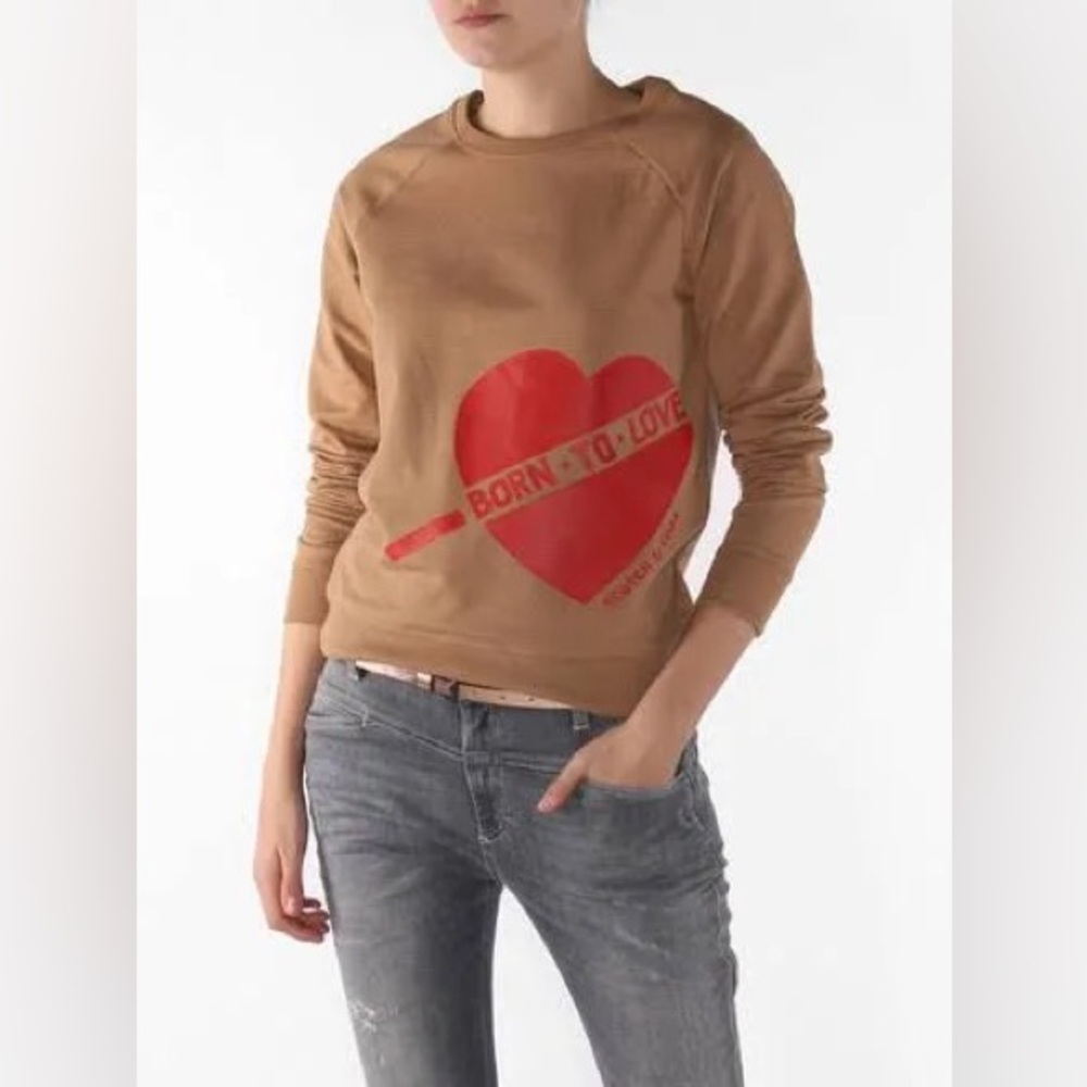 Scotch & Soda Sweatshirt Born To Love Heart